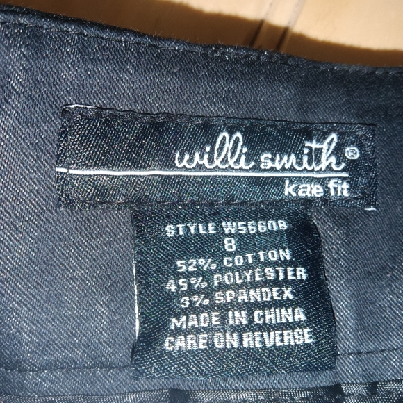Will Smith Black Pants Size 8 - Picture 3 of 5